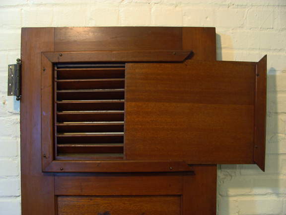 Salvaged Mahogany Ship's Door - Tugboat Esso Massachusetts