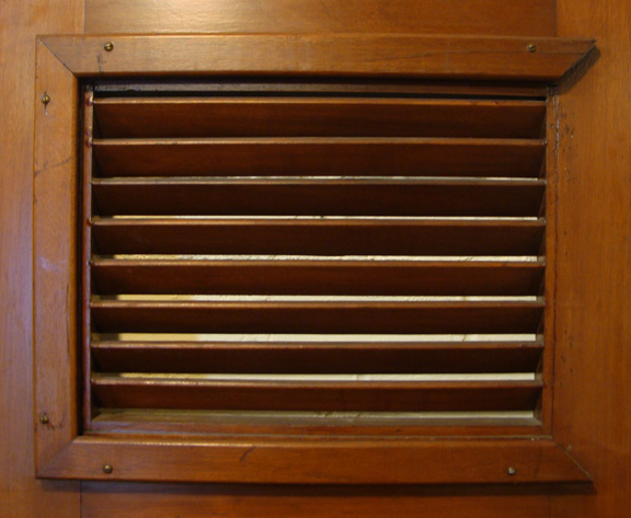 Salvaged Mahogany Ship's Door - Tugboat Esso Massachusetts