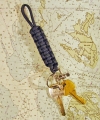 Mariner Nautical Rope Key Fob with Rings