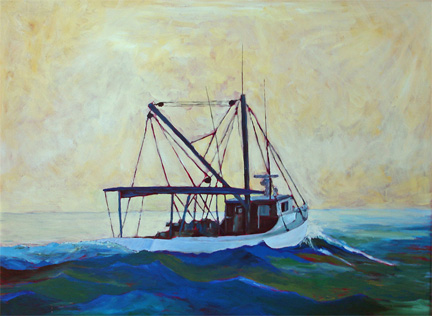 Deadrise at Sunrise by Michael Goodwin