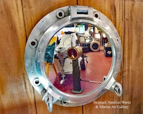 Nautical Mirror Made With Authentic Ship's Porthole (ALUMINUM)