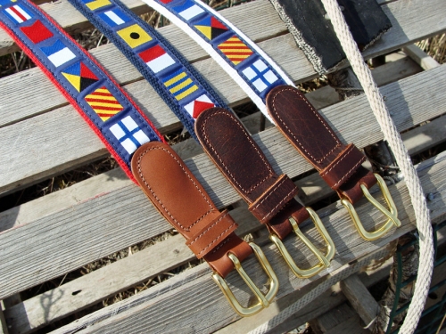 mens nautical belts