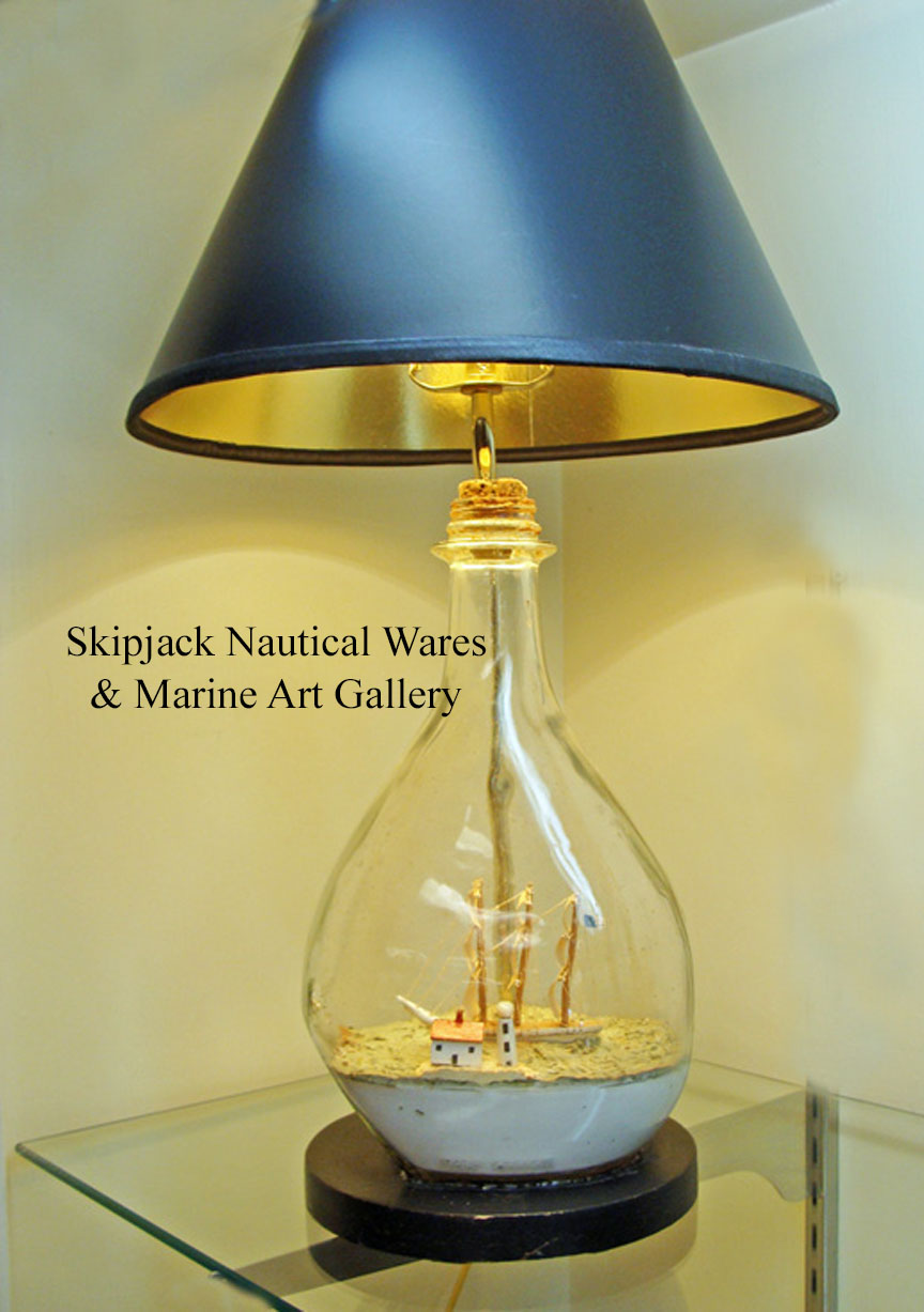 bottle table lamp