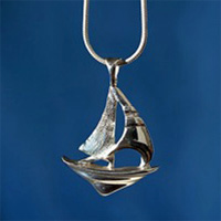 "Sloop" Sterling Silver Pendant