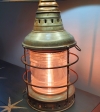 Galvanized Metal Perkins/Perko Anchor Lantern Nautical Table Lamp