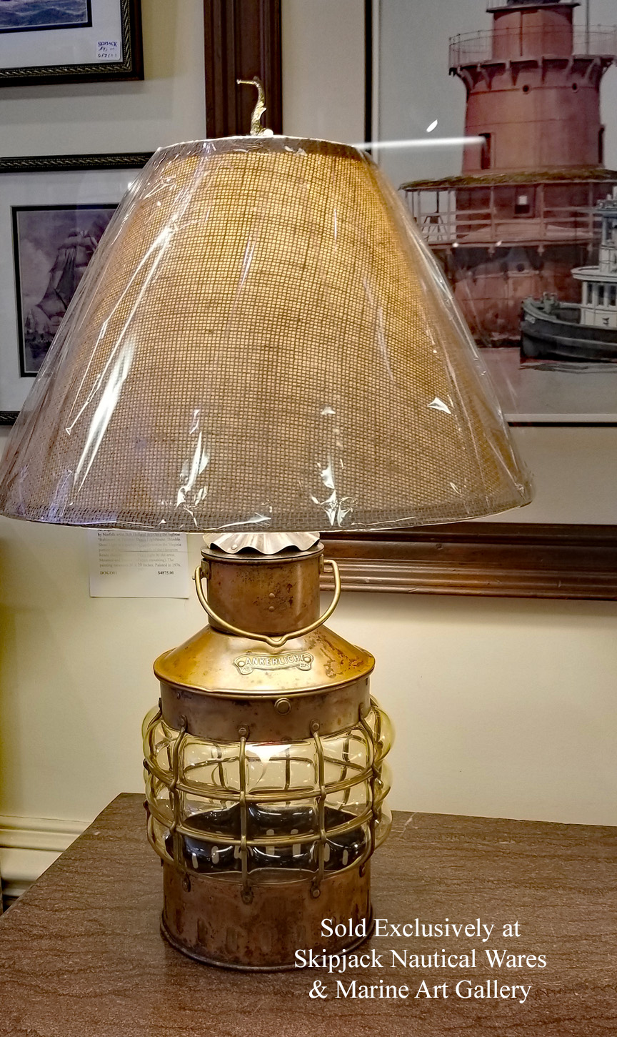 Vintage Den Haan Ankerlicht Nautical Table Lamp