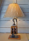Nautical Wood Block Table Lamp *