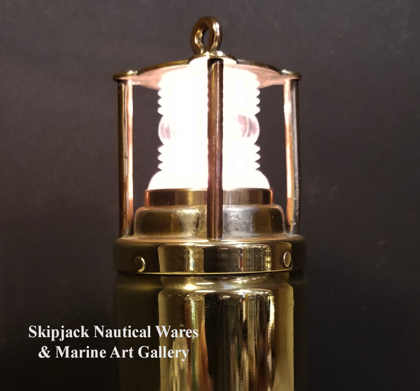 Brass Oldham Royal Navy Engine Room Light Skipjack Nautical Wares