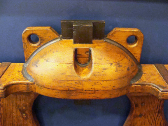 Authentic Wood Mold for Casting of a Stockless Anchor