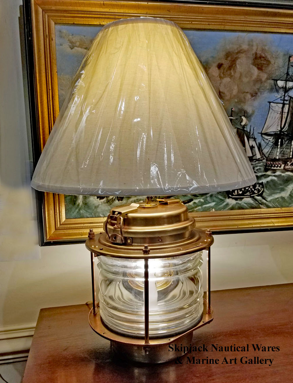 Authentic Brass Navigation Light Table Lamp