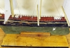weathervane, ship, sailing, wood, vintage, painted, authentic, nautical, maritime
