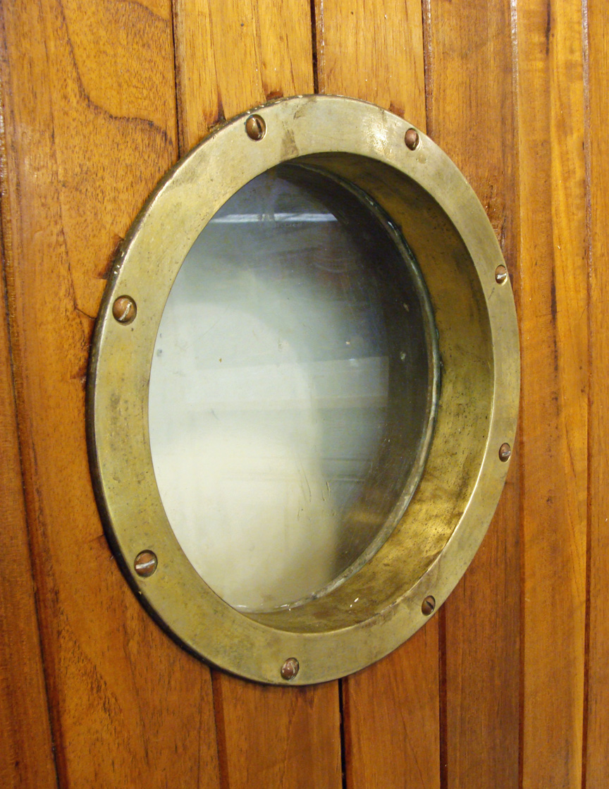 Door Porthole & Swinging Door Between Kitchen And Dining Room Great