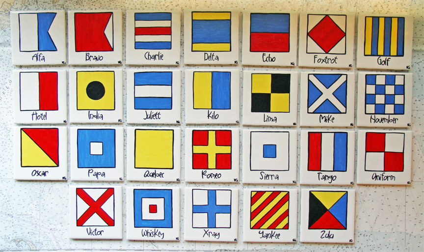 International Boat Paint Flag Blue International Boat Paint Flag Blue