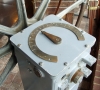 U.S. Navy Steering Station Manufactured by Sperry - Ship's Wheel Helm Nautical Maritime