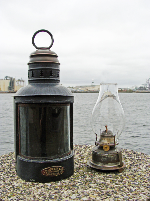Boat Stern Light Jacobsen, Detroit Michigan - nautical lantern
