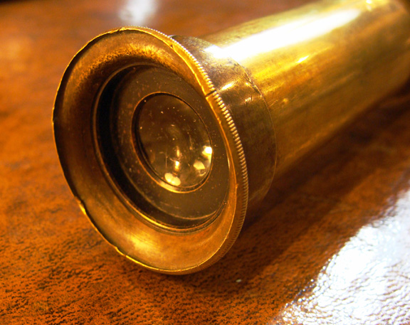 Antique Three Draw Telescope by Charles Wastell Dixey