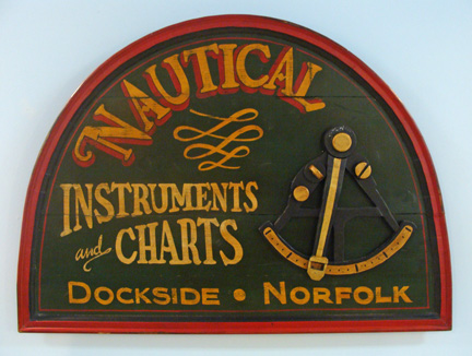 Nautical Instruments and Charts Trade Sign