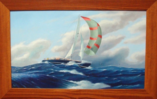 "Wind Whisperer" by New Zealand artist Jim Bolland, giclee on canvas