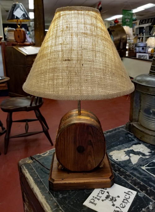 Nautical Table Lamps Skipjack Wares Vintage Wood Block Tackle Nautical Table Lamp