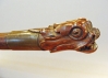 Carved Yacht Tiller,  Dolphin Head handle, antique, authentic