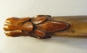 Carved Yacht Tiller,  Dolphin Head handle, antique, authentic