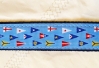 Yachting Burgees Nautical Belt with Leather Tabs