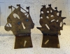 Santa Maria & The Great Harry Nautical brass Bookends