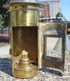 Antique Brass Binnacle or Telegraph Lamp