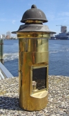 Antique Brass Binnacle or Telegraph Lamp