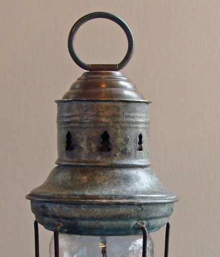 Rare Anchor Lantern by Persky & Co, New York, c. 1900: Skipjack