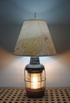 Nautical Table Lamp Re-purposed Anchor Lantern *