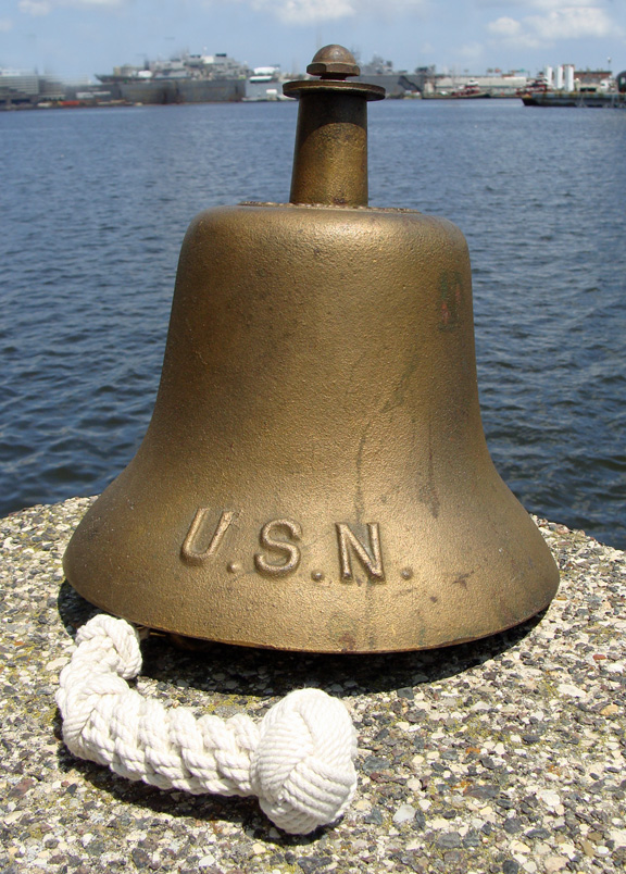 WWII Era US Navy Quarterdeck Bell: Skipjack Nautical Wares