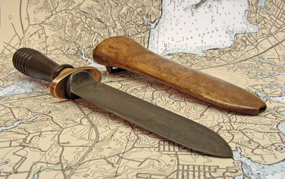 A Rare, Push-in Style Diver's Knife: Skipjack Nautical Wares