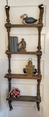 Jacob's Ladder Display Shelves - authentic ship's boarding ladder