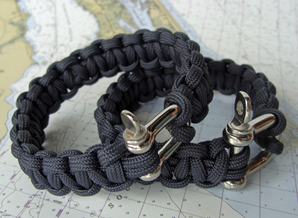 Mariner Nautical Rope Bracelet with Shackle Clasp: Skipjack