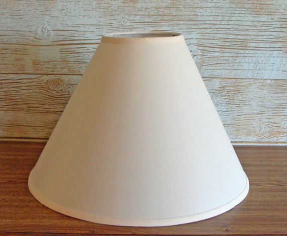 18 Inch Off White Linen Lamp Shade, 18 Inch Table Lamp Shades