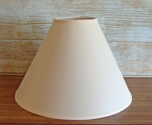 18 Inch Off-White Linen Lamp Shade