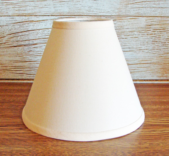 9 Inch Off White Linen Lamp Shade, 9 Inch Tall Lamp Shade