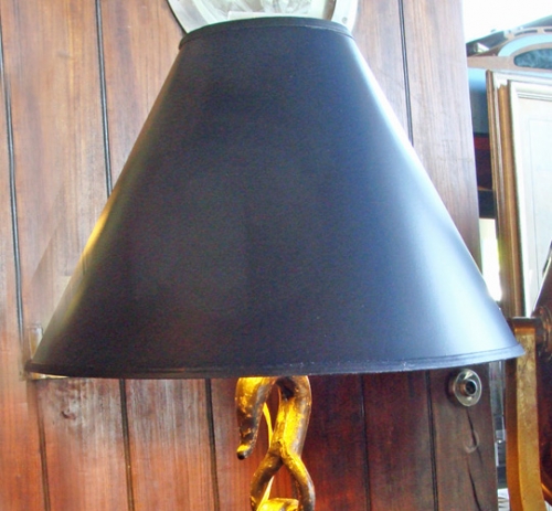 18 Inch Black Parchment Lamp Shade