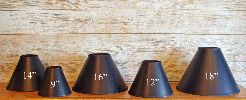 9 Inch Black Parchment Lamp Shade, Small 7 Inch Lamp Shades