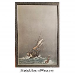 Schooner in Turbulent Weather