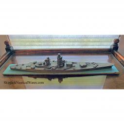 WWII French Naval Ship Recognition Model of the Battleship "Richelieu."  H.A. Framburg, Chicago