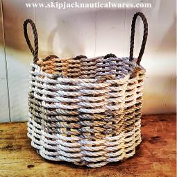 Lobstermen's Handcrafted Rope Basket, NEW