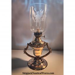 Rare Brass Parlor Gimbal Light