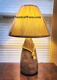 Authentic Maine Lobster Trap Buoy Table Lamp- Nautical Lamps & Lighting