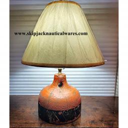 Authentic Maine Lobster Trap Marker Buoy Table Lamp
