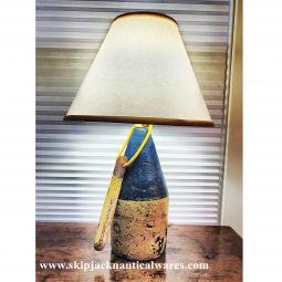 Authentic Maine Lobster Trap Marker Buoy Table Lamp