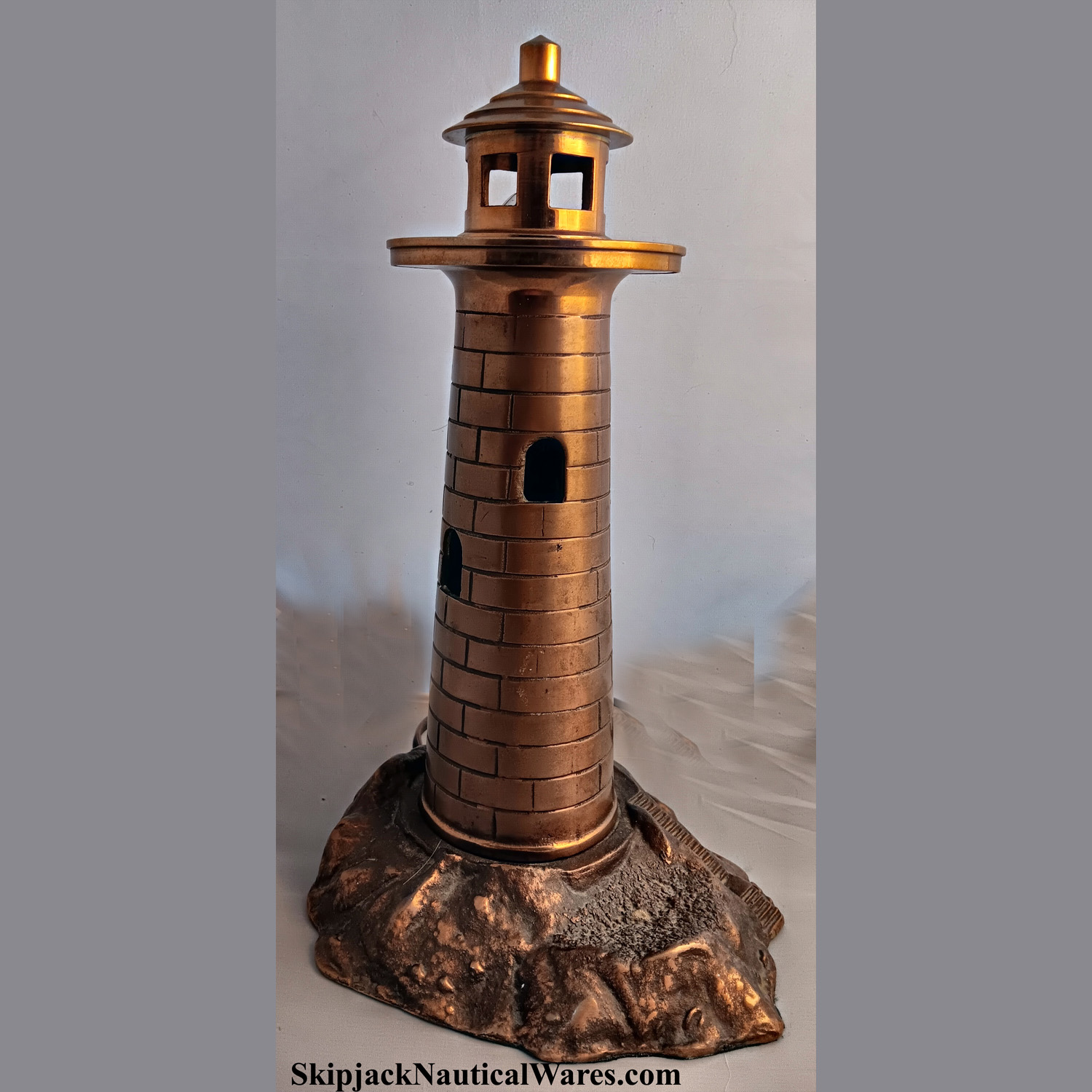 Brass lighthouse lamp shop