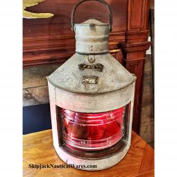 Extra Large British Made Ship's Port Light, Meteorite.