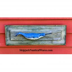 Wood Carving of a Norwhal Porpoise by Tom Waite